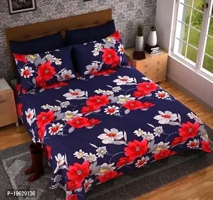Beautiful Cotton Printed Single Bedsheet with Pillowcovers