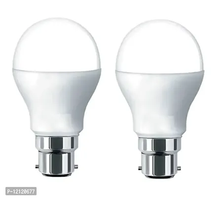NSCC 9 Watt B22 LED Bulb (Multicolor, Pack of 2) (White)-thumb0