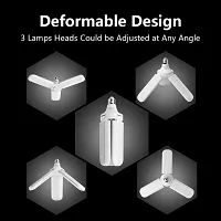 B22 Ultra High Bright Portable Fan Shape With 3 Led Swings 18W Led Bulb CFL Upto 85% Energy Saving Adjustable Home,Commercial,Ceiling Light,Cool White Light -(Pack of 1)-thumb1