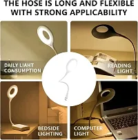 USB Intelligent Voice Control Lamp, Voice Activated Lights Smart Voice Small Table Lamp, Voice Control Lamp, Small Night Light for Home Learning and Office, Portable Outdoor LED Night Light-thumb2