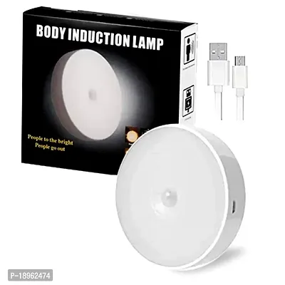 Combo Motion Sensor Lights Wireless Body LED Night Light USB (Pack of1) Rechargeable 9W Led Bulb (Pack of 6)-thumb2