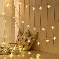 Star LED String Lights for Diwali Christmas Wedding (3m, 20 Stars) Diwali Lights, Decorative Lights, Diwali Lights for Window, Festive Lights, led Lights-thumb1