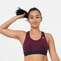 ENVIE Women's Cotton Padded Sports Bra/Removable Pad, Racerback, Full Coverage, Non-Wired, T-Shirt Type Bra/Workout/Yoga Ladies Inner Wear Daily Use Sports Bra-thumb1