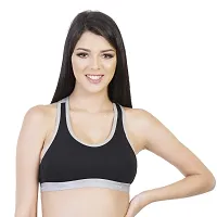 Envie Women's Cotton Sports Bra/Racerback, Full Coverage, Non-Padded, Non-Wired, T-Shirt Type Bra/Workout/Yoga/Exercise/Running, Inner Wear for Ladies Daily Use Sports Bra-thumb2