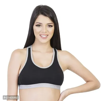 Envie Women's Cotton Sports Bra/Racerback, Full Coverage, Non-Padded, Non-Wired, T-Shirt Type Bra/Workout/Yoga/Exercise/Running, Inner Wear for Ladies Daily Use Sports Bra-thumb3