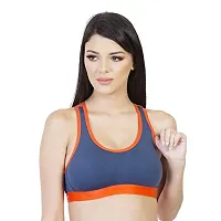 ENVIE Women's Cotton Sports Bra_Ladies Racerback, Full Coverage, Non-Padded, Non-Wired, T-Shirt Type Bra|Girls Inner Wear for Daily Use Sports Bra-thumb2