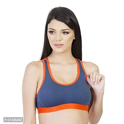 ENVIE Women's Cotton Sports Bra_Ladies Racerback, Full Coverage, Non-Padded, Non-Wired, T-Shirt Type Bra|Girls Inner Wear for Daily Use Sports Bra-thumb3