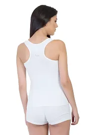 White Round neck Cotton Camisole-thumb1