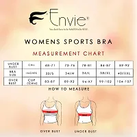 Envie Women's Molded Cotton Sports Bra/Full Coverage, Non-Padded, Non-Wired, T-Shirt Type Bra/Workout/Yoga Ladies Inner Wear Daily Use Sports Bra-thumb4