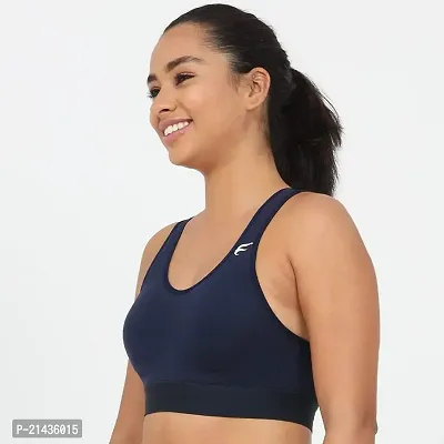 ENVIE Women's Cotton Padded Sports Bra/Removable Pad, Racerback, Full Coverage, Non-Wired, T-Shirt Type Bra/Workout/Yoga Ladies Inner Wear Daily Use Sports Bra-thumb4