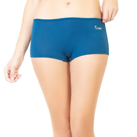 ENVIE Women's Modal Boyshort Panties, Ladies Premium Soft Stretch Underwear Shorts/Girls Stylish Sleepwear Panty