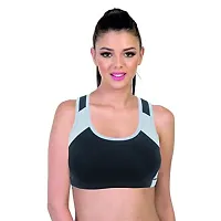 Envie Women's Cotton Padded Sports Bra/Removable Pad, Racerback, Full Coverage, Non-Wired, T-Shirt Type Bra/Workout/Yoga Ladies Inner Wear Daily Use Sports Bra-thumb2