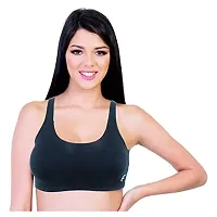 Envie Women's Molded Cotton Sports Bra/Full Coverage, Non-Padded, Non-Wired, T-Shirt Type Bra/Workout/Yoga Ladies Inner Wear Daily Use Sports Bra-thumb2