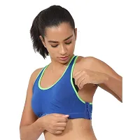 Envie Women's Cotton Padded Sports Bra/Removable Pad, Racerback, Full Coverage, Non-Wired, T-Shirt Type Bra/Workout/Yoga Ladies Inner Wear Daily Use Sports Bra-thumb1