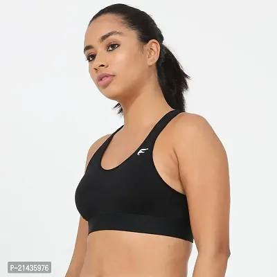 ENVIE Women's Cotton Padded Sports Bra/Removable Pad, Racerback, Full Coverage, Non-Wired, T-Shirt Type Bra/Workout/Yoga Ladies Inner Wear Daily Use Sports Bra-thumb3