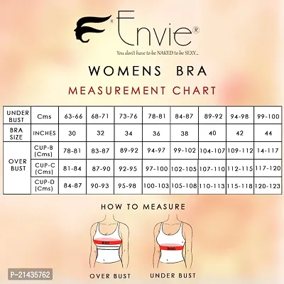 ENVIE Women's Cut Seam Bra_Non-Padded Wirefree Bra|Inner Wear Casual Use Everyday T-Shirt Bra-thumb5