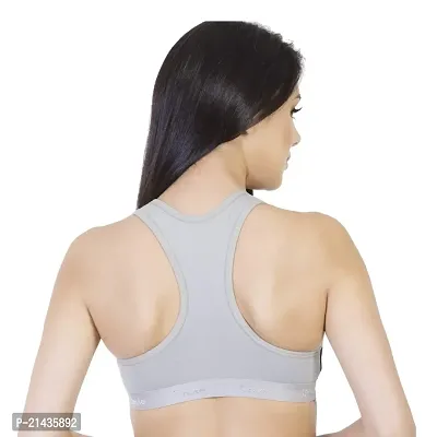 Envie Women's Cotton Sports Bra/Racerback, Full Coverage, Non-Padded, Non-Wired, T-Shirt Type Bra/Workout/Yoga/Exercise/Running, Inner Wear for Ladies Daily Use Sports Bra