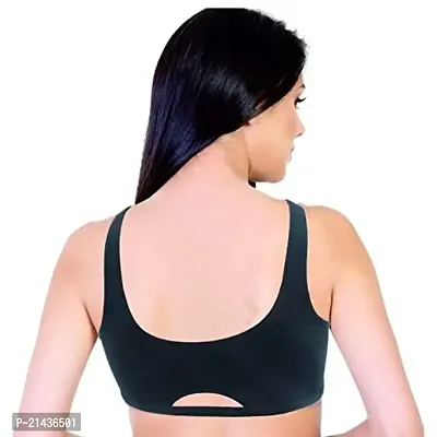 Envie Women's Molded Cotton Sports Bra/Full Coverage, Non-Padded, Non-Wired, T-Shirt Type Bra/Workout/Yoga Ladies Inner Wear Daily Use Sports Bra