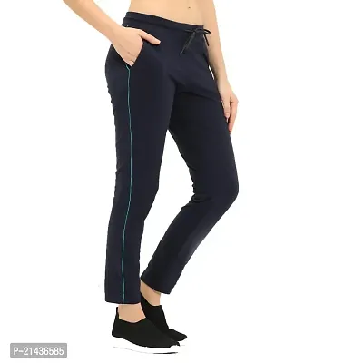 ENVIE Women's Cotton Casual Track Pant_Ladies Sports Lower Wear Pants|Girls Night Sleep Wear Track Suit (M, Navy)-thumb4