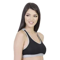 Envie Women's Cotton Sports Bra/Racerback, Full Coverage, Non-Padded, Non-Wired, T-Shirt Type Bra/Workout/Yoga/Exercise/Running, Inner Wear for Ladies Daily Use Sports Bra-thumb1