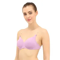 ENVIE Women's Padded Bra_Girls Polyamide Wirefree Bra|Transparent Back Ladies Inner Wear Party Use Everyday Padded Bra-thumb1