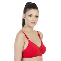 ENVIE Women's Cotton Full Coverage Bra_Ladies Non-Padded Wirefree T-Shirt Bra|Girls Inner Wear Casual Everyday Bra-thumb1