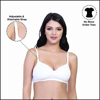 ENVIE Women's Padded Cotton Bra_Ladies Non-Wired T-Shirt Bra|Girls Inner Wear Casual Use Everyday Padded Bra-thumb4