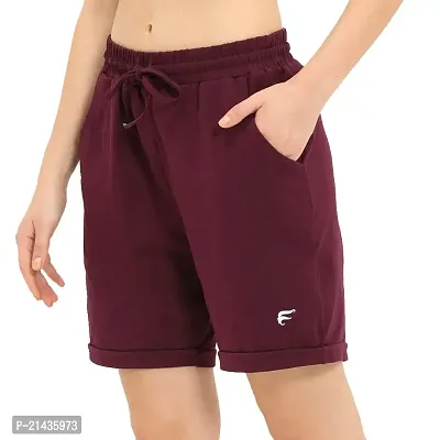 ENVIE Women's Casual wear Cotton Shorts_Active Wear Ladies Shorts|Girls Night/Sleep Wear Regular Bottom Shorts-thumb0