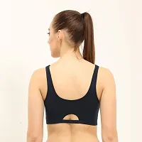 Envie Women's Molded Cotton Sports Bra/Full Coverage, Non-Padded, Non-Wired, T-Shirt Type Bra/Workout/Yoga Ladies Inner Wear Daily Use Sports Bra-thumb3