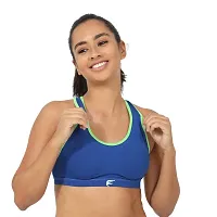 Envie Women's Cotton Padded Sports Bra/Removable Pad, Racerback, Full Coverage, Non-Wired, T-Shirt Type Bra/Workout/Yoga Ladies Inner Wear Daily Use Sports Bra-thumb2