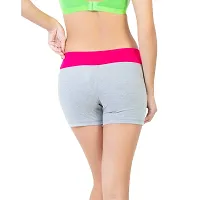 ENVIE Women's Cotton Workout Yoga Shorts/Ladies Premium Soft Stretch Shorts with Side Pocket-thumb2