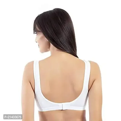 Envie Women's Cotton Sports Bra/Full Coverage, Non-Padded, Non-Wired Bra/Yoga/Indoor Exercise/Brisk Walking, Inner Wear for Ladies Molded Bra.-thumb3