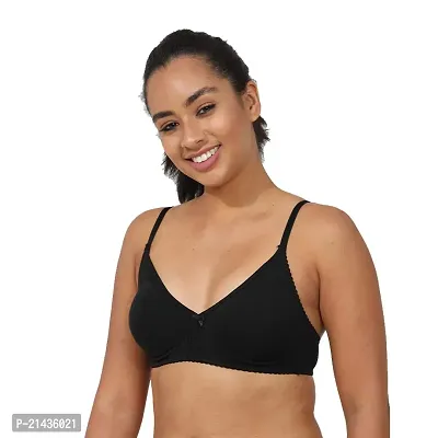 Envie Women's Basic Cotton Bra/Full Coverage, Non-Padded, Non-Wired, T-Shirt Bra/Ladies Innerwear Daily Use Criss Cross Bra-thumb4