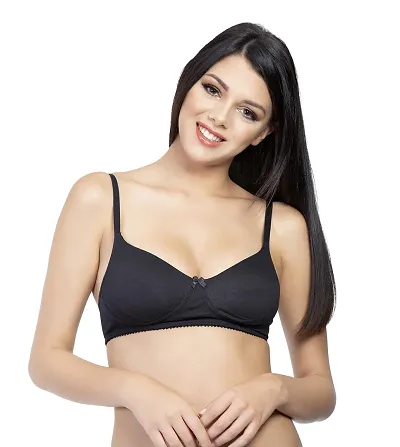 Envie Women's Molded Bra/Non-Padded, Wirefree Bra/Inner Wear for Ladies Daily Use Bra