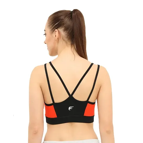 ENVIE Women's Padded Sports Bra_Removable Pad, Full Coverage, Non-Wired, T-Shirt Type Bra|Inner Wear for Gym,Workout,Yoga Daily Use Sports Bra