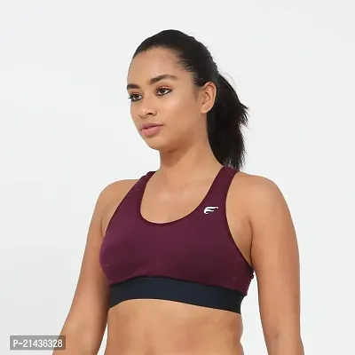 ENVIE Women's Cotton Padded Sports Bra/Removable Pad, Racerback, Full Coverage, Non-Wired, T-Shirt Type Bra/Workout/Yoga Ladies Inner Wear Daily Use Sports Bra-thumb4