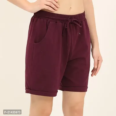 ENVIE Women's Casual wear Cotton Shorts_Active Wear Ladies Shorts|Girls Night/Sleep Wear Regular Bottom Shorts-thumb5