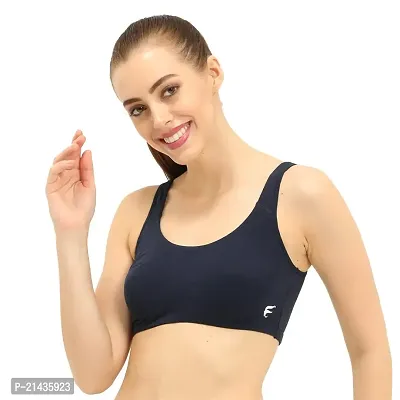 Envie Women's Molded Cotton Sports Bra/Full Coverage, Non-Padded, Non-Wired, T-Shirt Type Bra/Workout/Yoga Ladies Inner Wear Daily Use Sports Bra