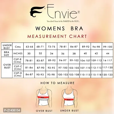 ENVIE Women's Cut Seam Bra_Non-Padded Wirefree Bra|Inner Wear Casual Use Everyday T-Shirt Bra-thumb5