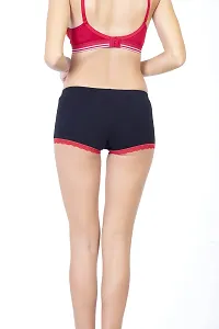 Envie Women's Mini Lace Cotton Shorts, Girls Stretchy Bottom Wear Ladies Stylish Night/Sleep Shorts-thumb3