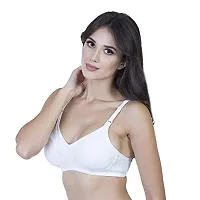 ENVIE Women's Cotton Mother Feeding Bra_Female Non-Padded Wirefree, Maternity T-Shirt Bra|Inner Wear for Ladies Daily Use Nursing Bra-thumb1