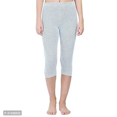 ENVIE Women's Printed Regular Fit Cotton Capris, Girls Capri.