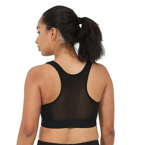 Buy ENVIE Women's Molded Cotton Sports Bra/Full Coverage, Non-Padded,  Non-Wired, T-Shirt Type Bra/Workout/Yoga Ladies Inner Wear Daily Use Sports  Bra - Black (L) Online at Best Prices in India - JioMart.