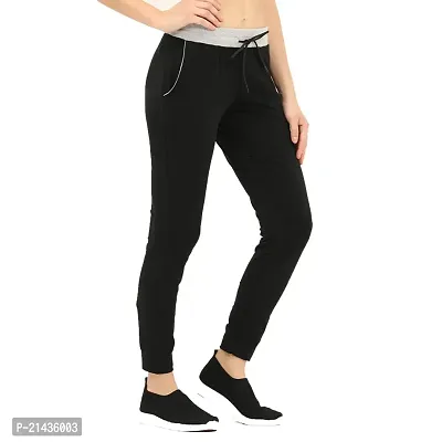 ENVIE Women's Cotton Jogger Track Pants_Ladies Sports Athletic Lower Wear|Girls Active Wear Running Track Suit-thumb3