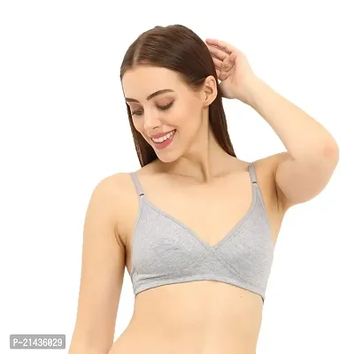 ENVIE Women's Cut Seam Bra_Non-Padded Wirefree Bra|Inner Wear Casual Use Everyday T-Shirt Bra