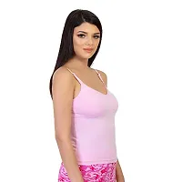 Envie Women's Molded Cotton Camisole Girls Sweetheart Neck Slip with Adjustable Strap/Ladies Stylish Casual Cami Tank Top.-thumb1