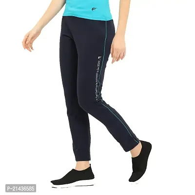 ENVIE Women's Cotton Casual Track Pant_Ladies Sports Lower Wear Pants|Girls Night Sleep Wear Track Suit (M, Navy)-thumb0
