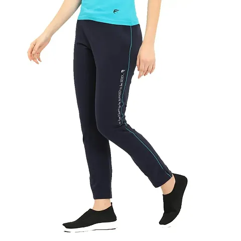 ENVIE Women's Cotton Casual Track Pant_Ladies Sports Lower Wear Pants|Girls Night Sleep Wear Track Suit (M, Navy)
