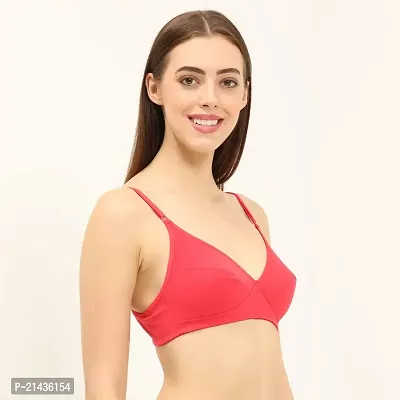 ENVIE Women's Cut Seam Bra_Non-Padded Wirefree Bra|Inner Wear Casual Use Everyday T-Shirt Bra-thumb3