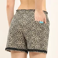 ENVIE Women's Casual wear Female Shorts_Ladies Stylish Night/Sleep Wear,Girls Stretchy Regular Bottom Printed Shorts (Print and Color May Be Vary)-thumb1